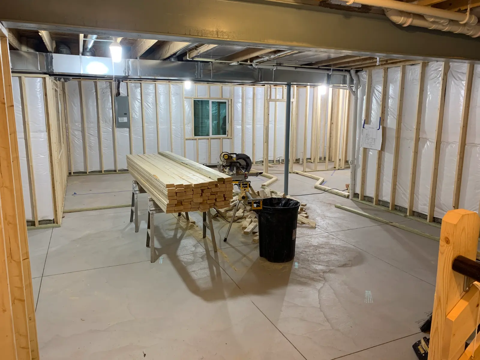 Evans basement remodel, photo 4